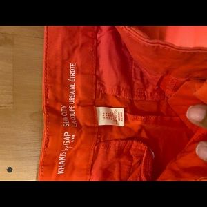 Gap red/coral khakis